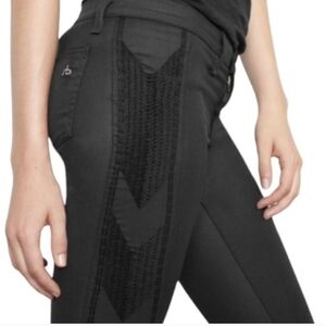 Rag & Bone Embroidered Black Jeans